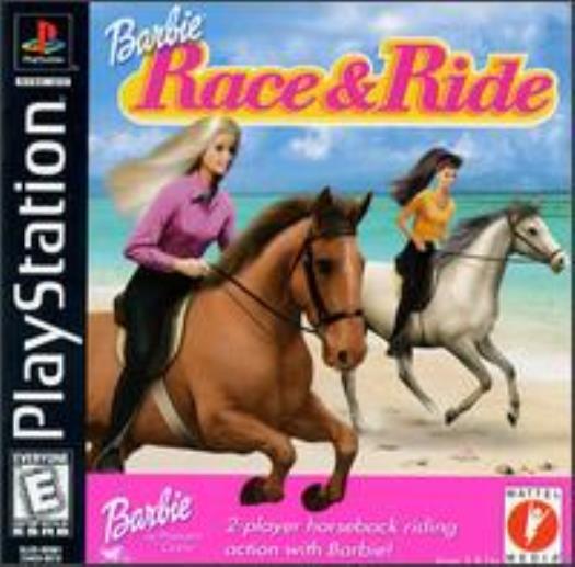 Barbie Race & Ride PS1 PS2 PLAYSTATION equestrian horse riding care
