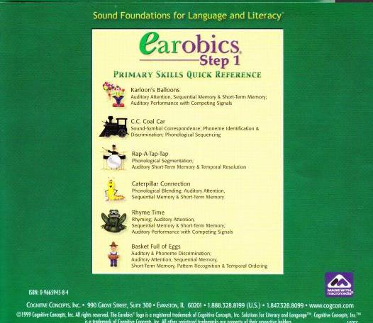 Earobics Step 1 Classroom Edition PC CD 35 users tool