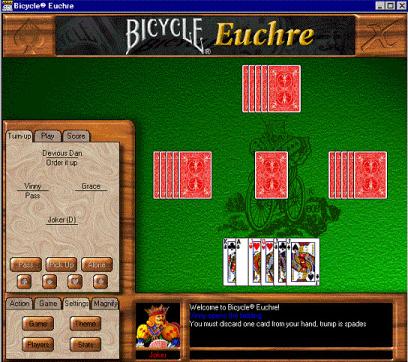Bicycle Euchre PC CD popular card game for computer  