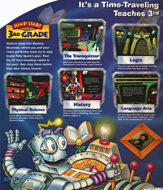 JumpStart 3rd Grade PC CD learn computer history math physical science