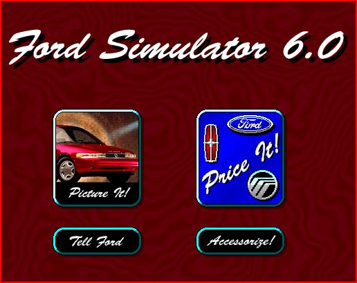 Ford Simulator 6.0 PC CD car driving simulation game  