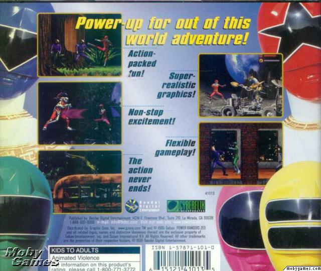 Power Rangers Zeo versus The Machine Empire PC CD tv show heroes monster game!