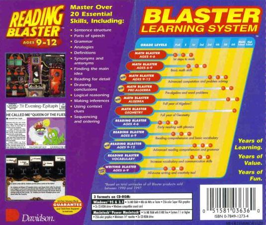 Reading Blaster 9-12 Playthrough - Part 4: Gloria Ghastly